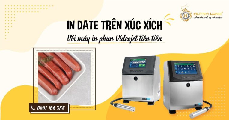 In date trên xúc xích với máy in phun Videojet tiên tiến