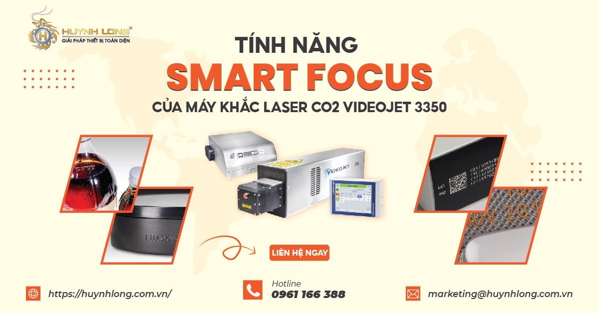 Tính năng Smart Focus của máy khắc Laser CO2 Videojet 3350