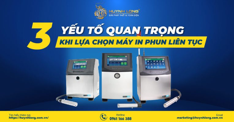 3 yếu tố quan trọng khi lựa chọn máy in phun liên tục