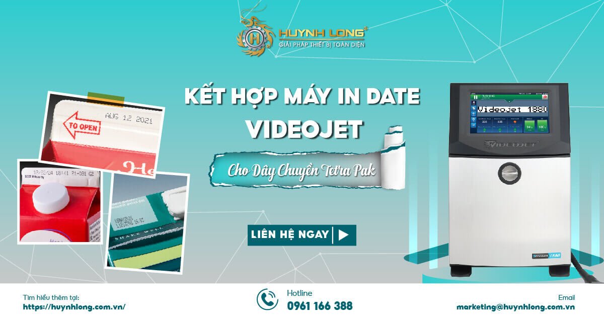 Kết Hợp Máy In Date Videojet Cho Dây Chuyền Tetra Pak